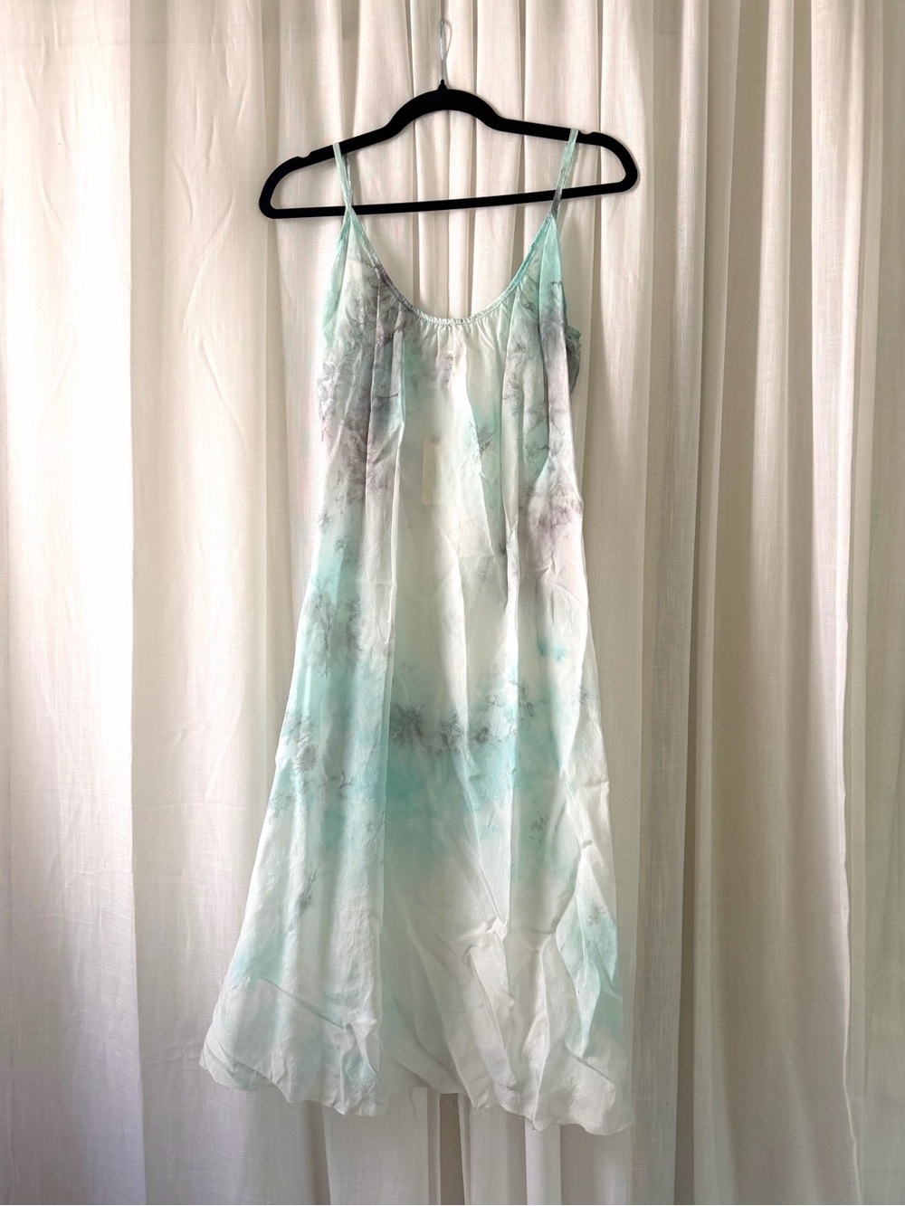 Love Tanjane / Anthropologie Sheer Cupro Tie Dye Slip Dress NWT XS